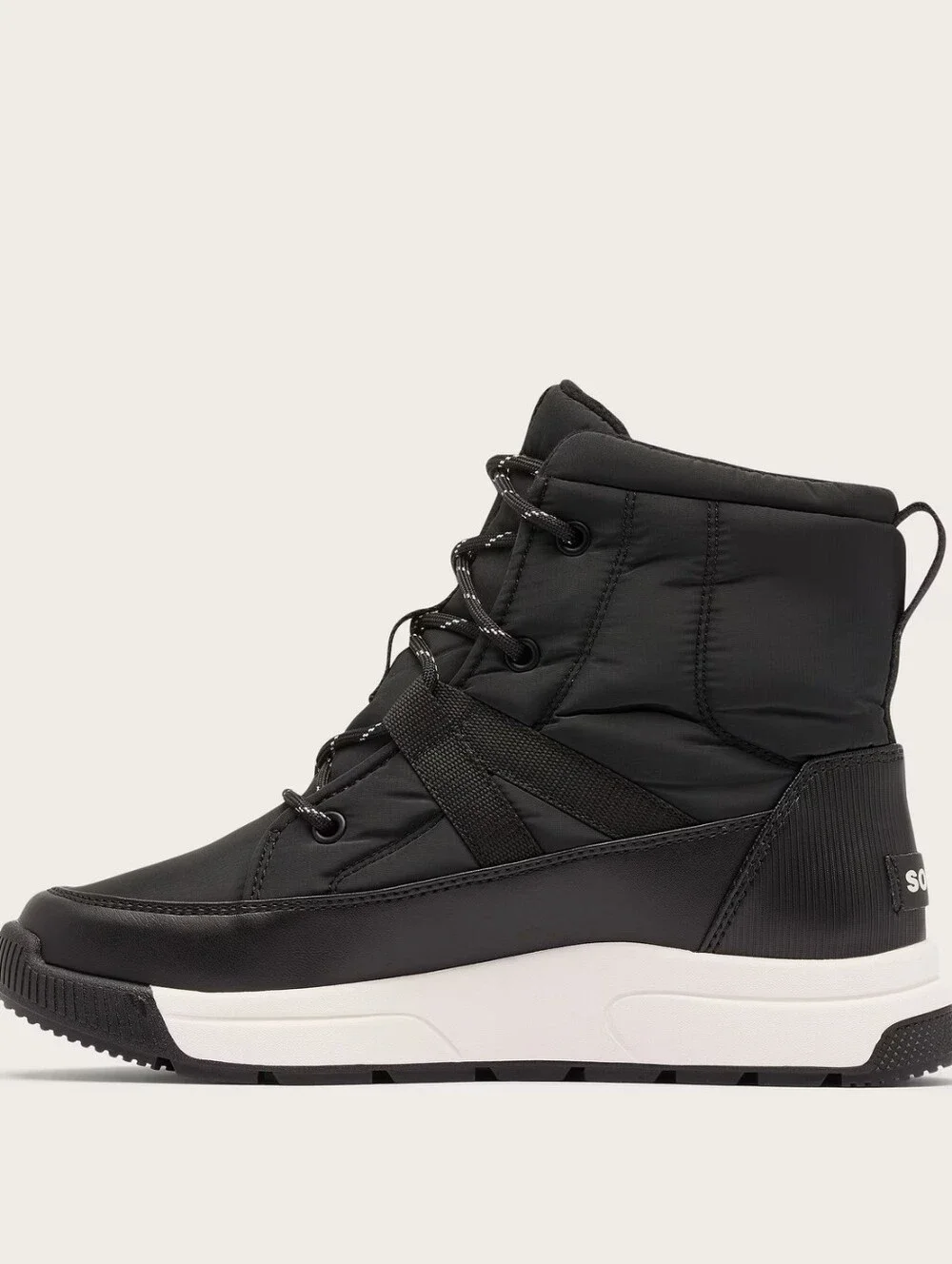 Sorel Whitney III Mid Waterproof Winter Boot in Black & Sea Salt Size 9